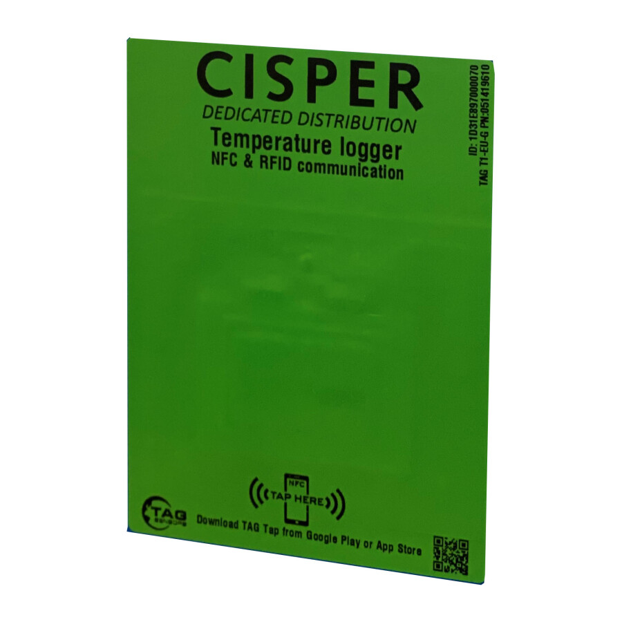 Tag Sensor TAG T1 Temperature Logger Green EU